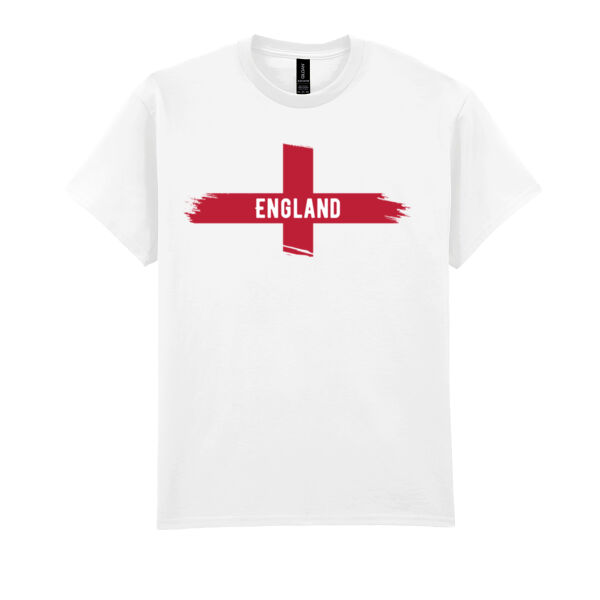 ENGLAND Classic Men's White T-shirt  - Gildan t-shirt Ultra Cotton 2 Thumbnail